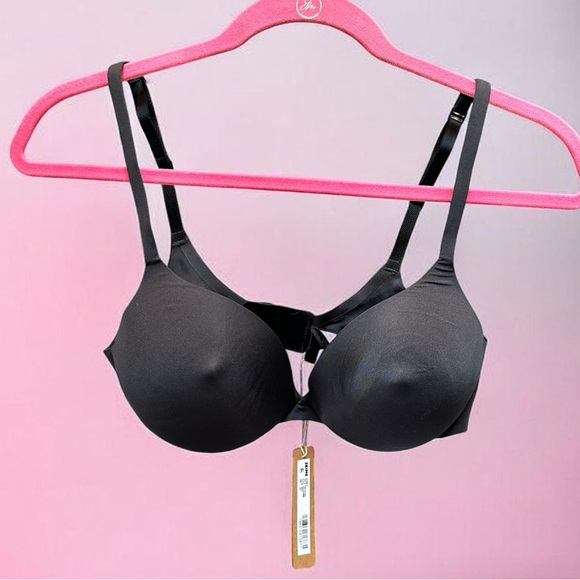 SKIMS ULTIMATE NIPPLE PUSH-UP BRA ONYX BLACK 34C NWT - Picture 4 of 5